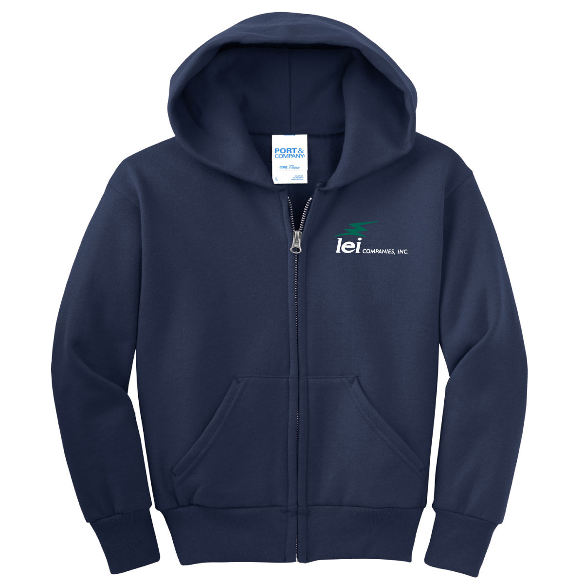 Youth Core Fleece Full Zip Hoodie