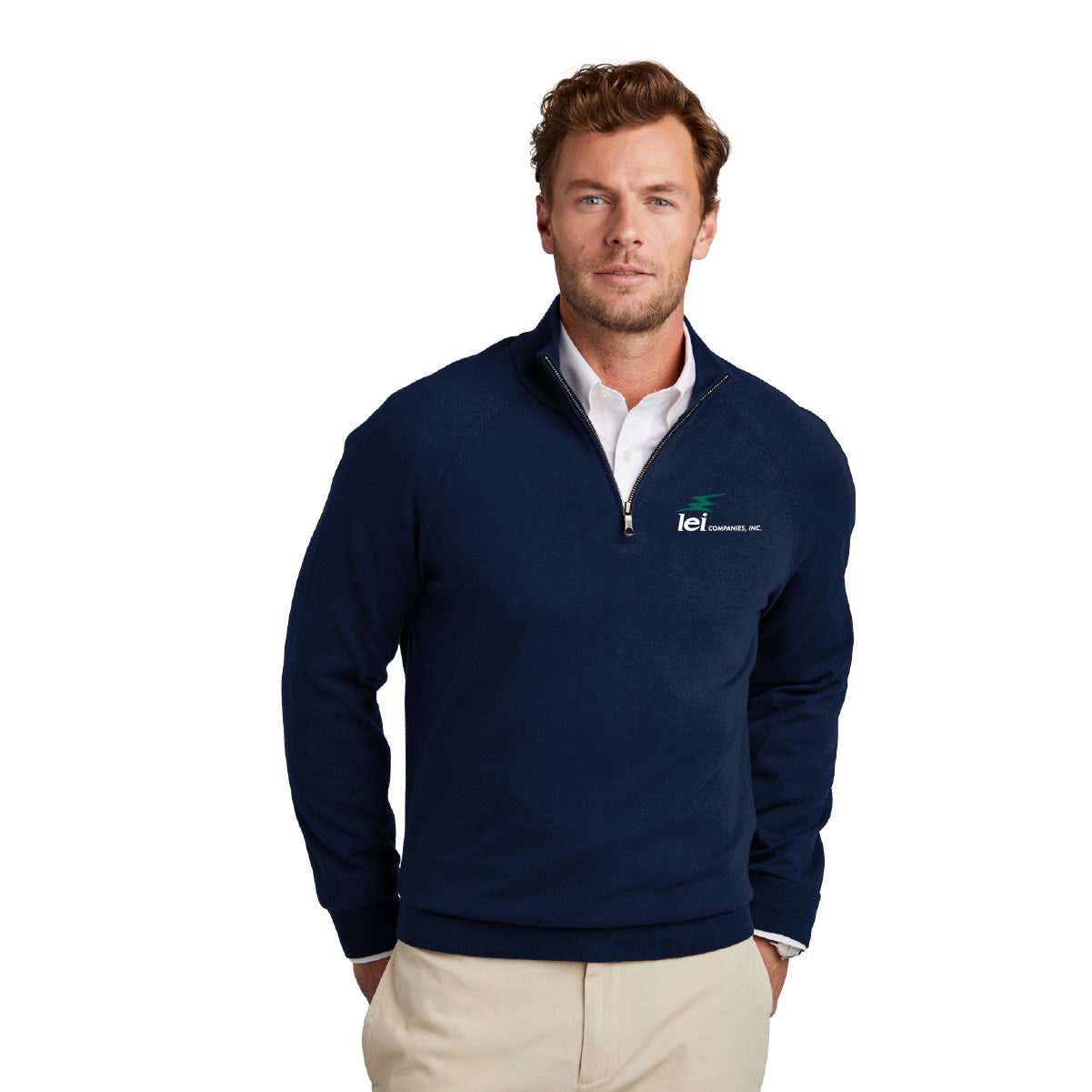 Brooks Brothers Cotton Stretch ¼-Zip Sweater