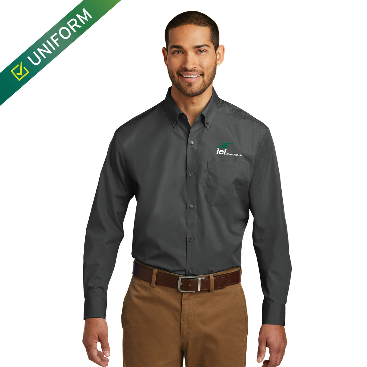 Port Authority Long Sleeve Carefree Poplin Shirt