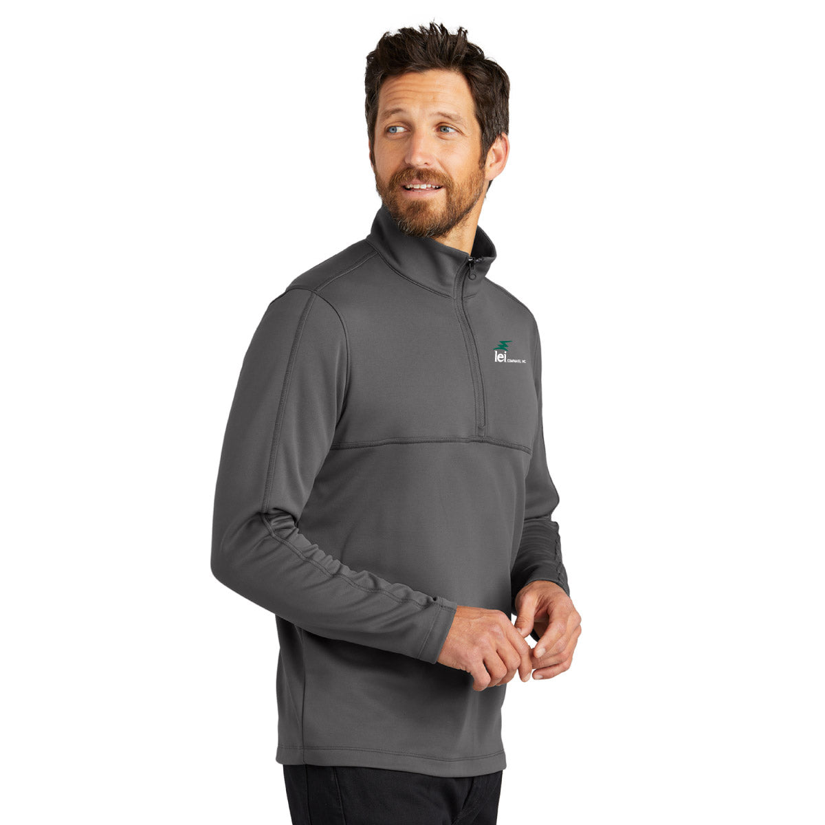 Mens Port Authority Smooth Fleece 1/4-Zip