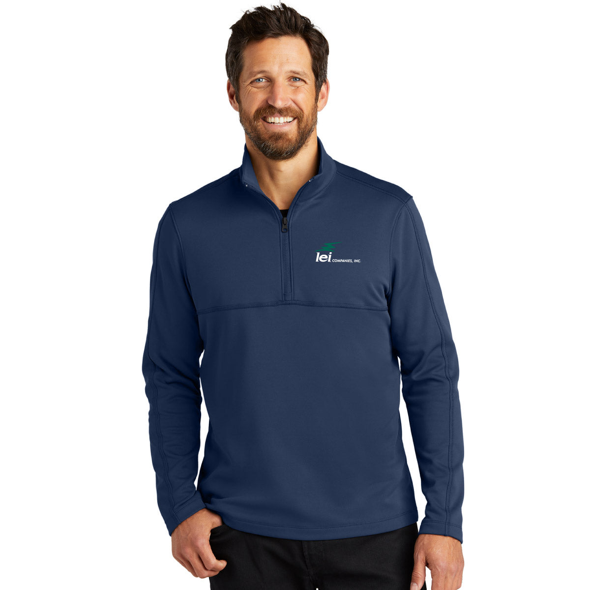 Mens Port Authority Smooth Fleece 1/4-Zip