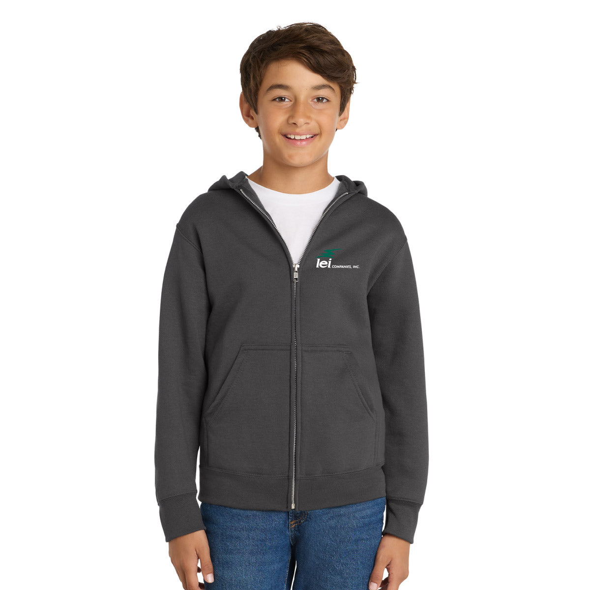 Youth Core Fleece Full Zip Hoodie