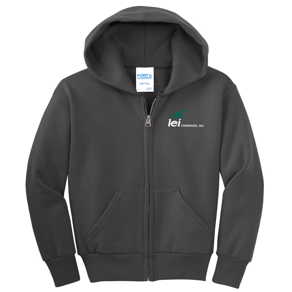 Youth Core Fleece Full Zip Hoodie